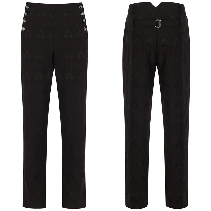 Men’s Steampunk Costume Set Black Pants
