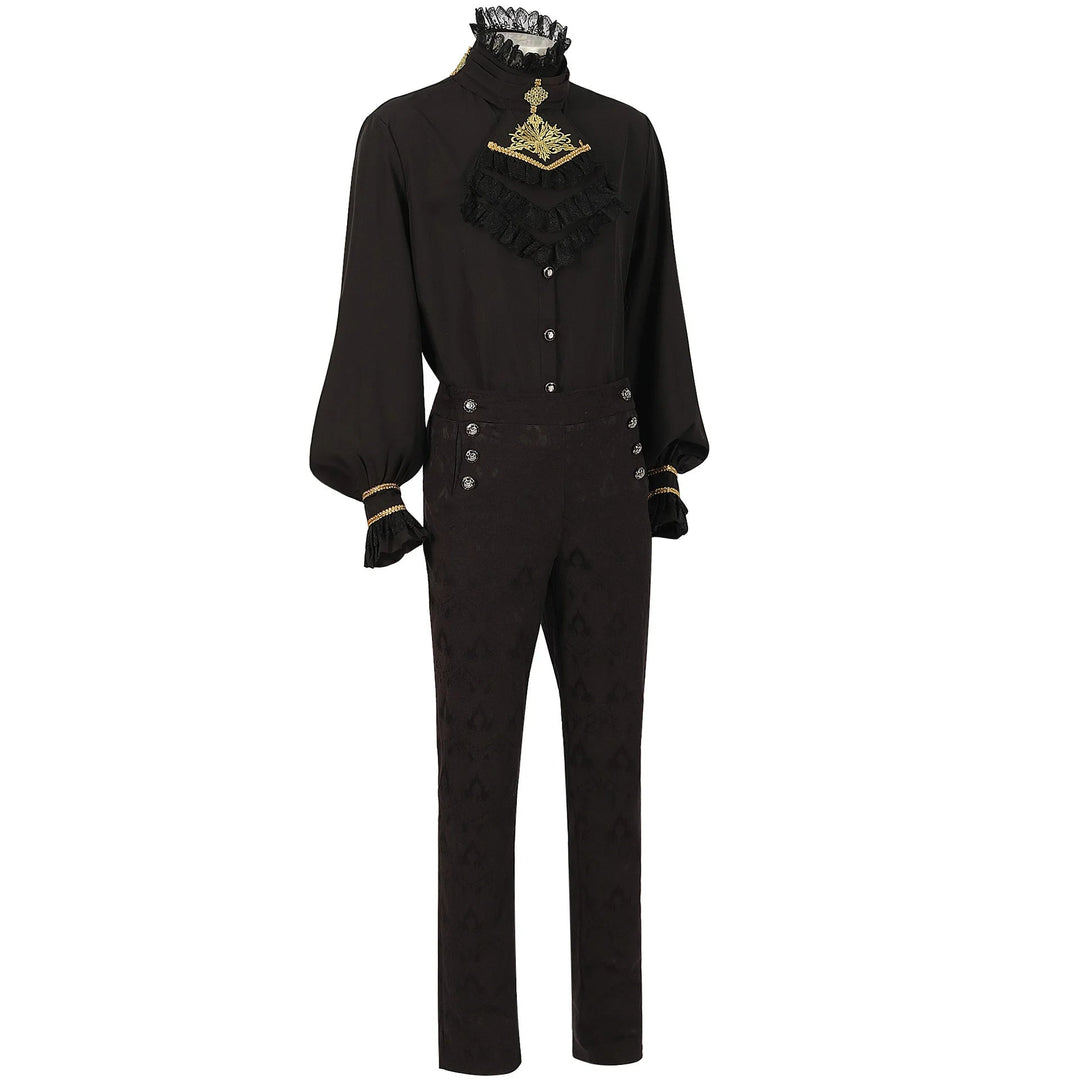 Men’s Steampunk Costume Set Black Style