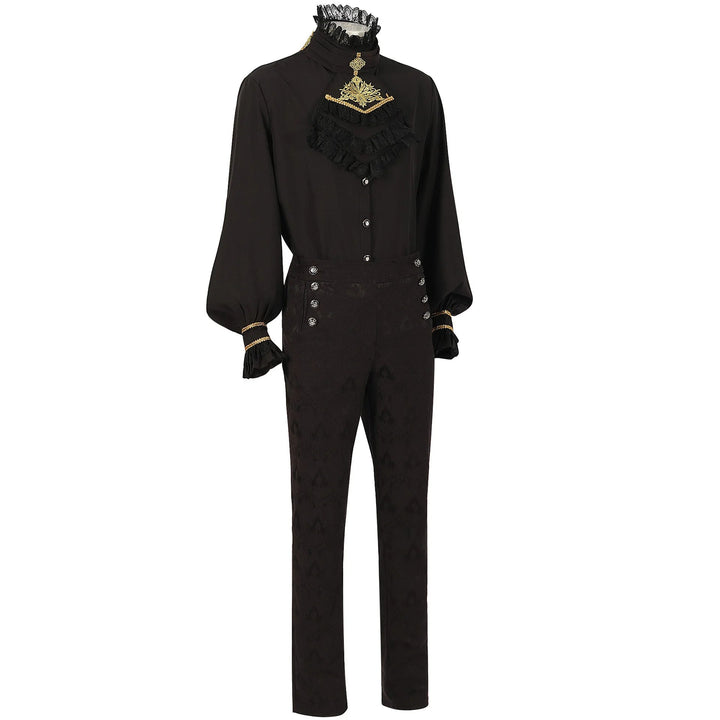 Men’s Steampunk Costume Set Black Style