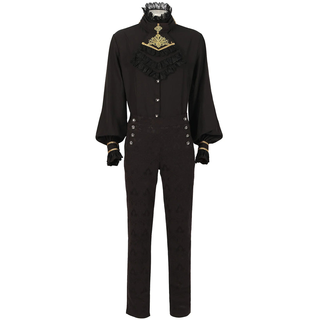 Men’s Steampunk Costume Set Black Stylish