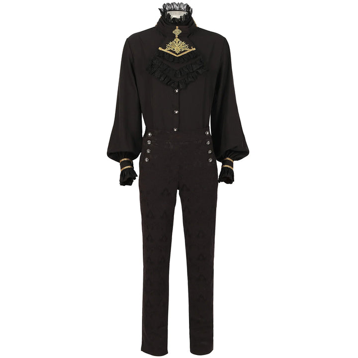 Men’s Steampunk Costume Set Black Stylish