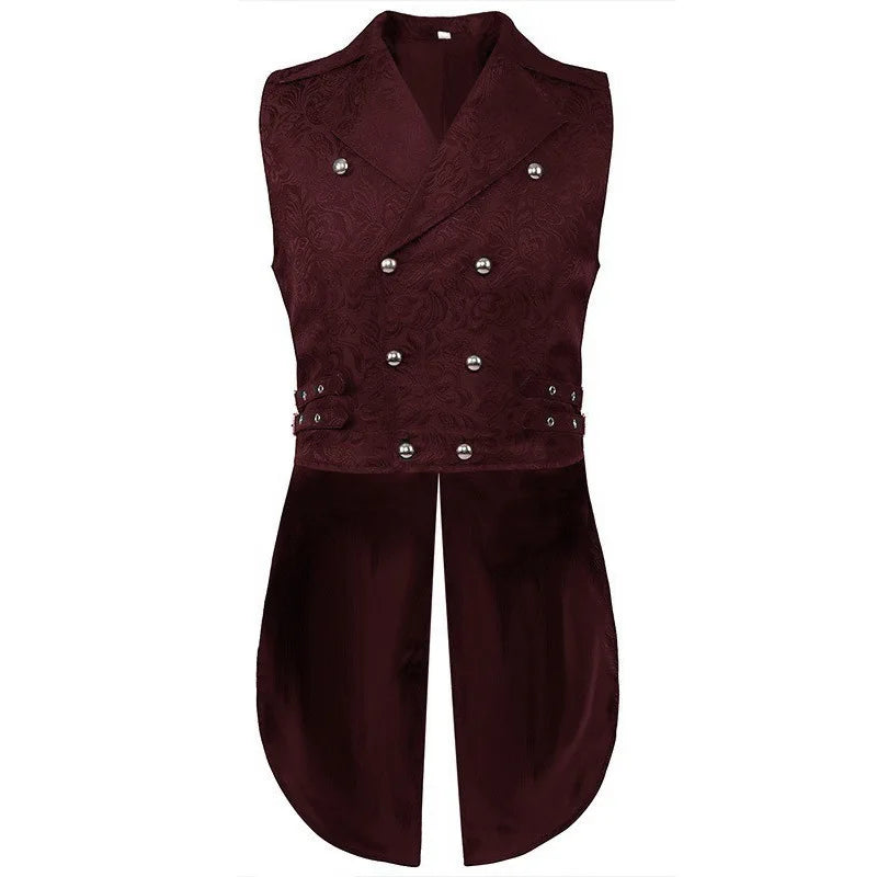 Men’s Steampunk Costume Set Red