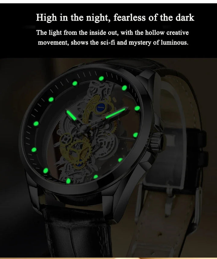 Men's Steampunk Gear Watch – exposed gears