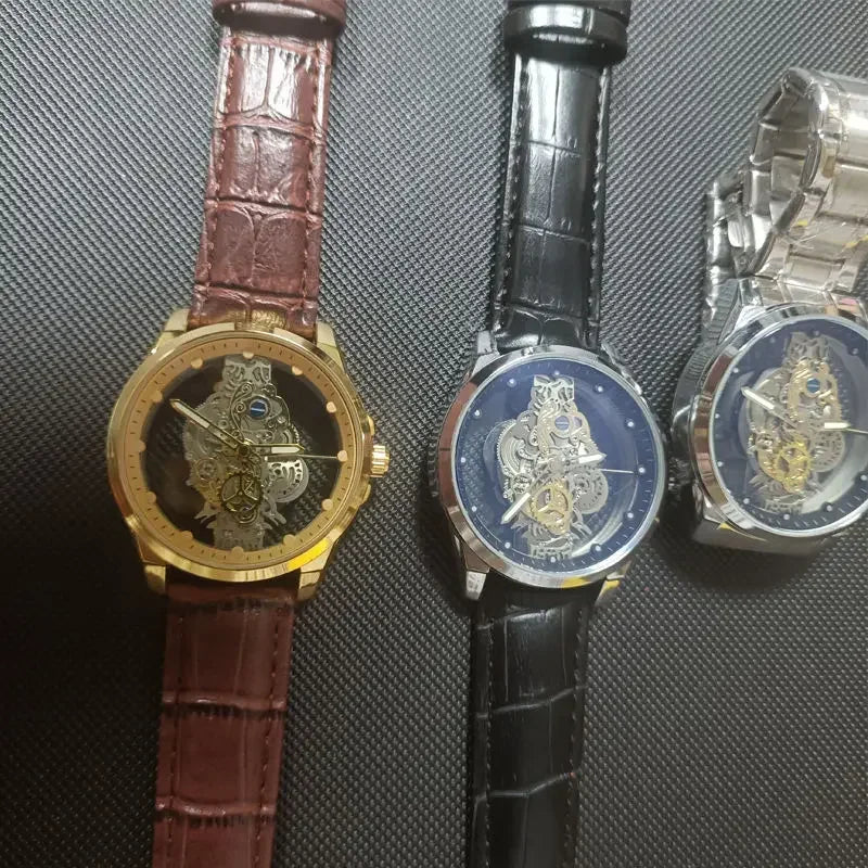 Men's Steampunk Gear Watch – mechanical design