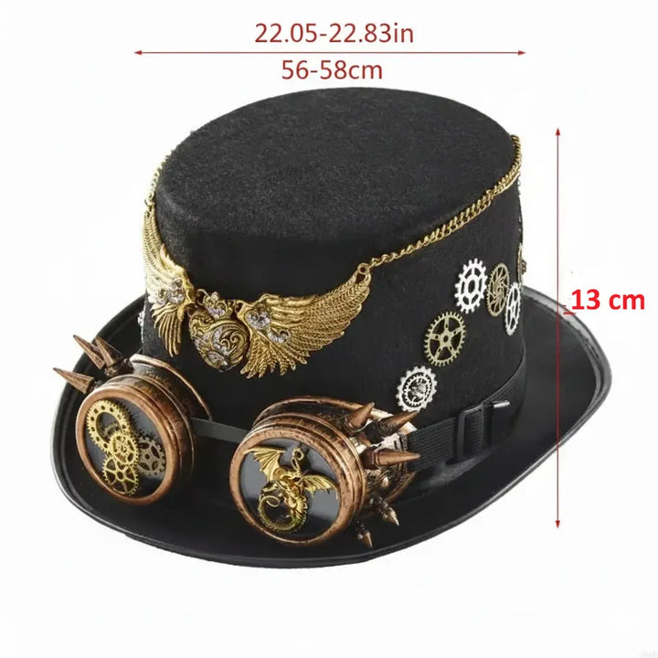 Men's Steampunk Top Hat Design Unique