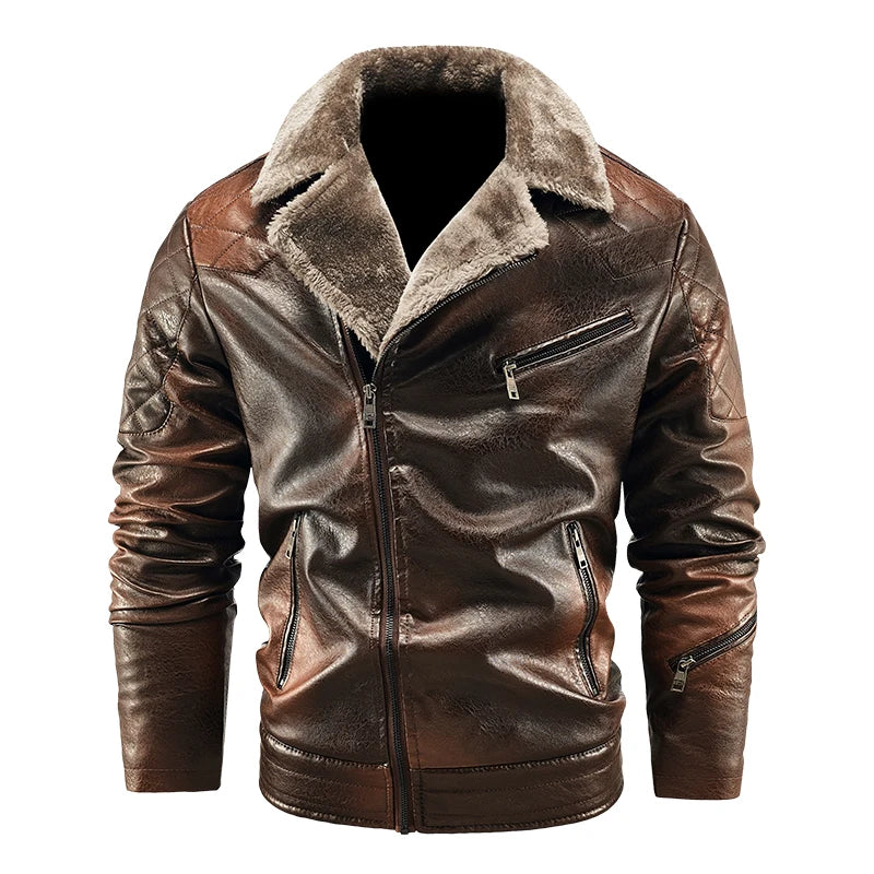 Men’s Steampunk Winter Jacket Dark Brown