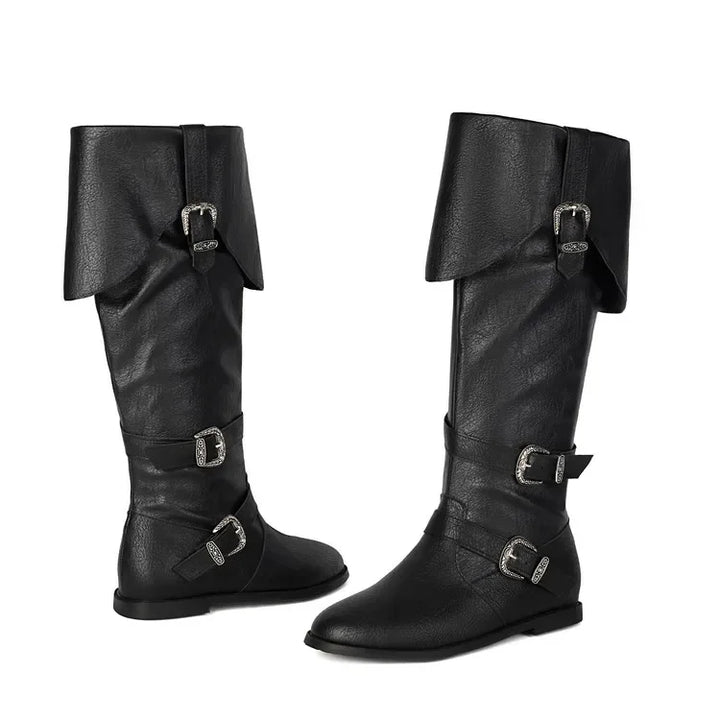 Men's Viking Steampunk Boots black