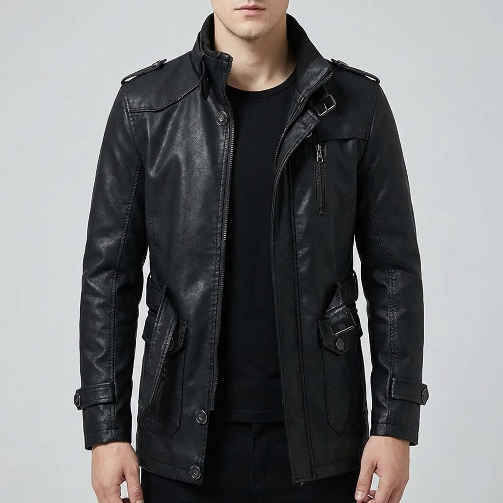 Men's Warm Steampunk Jacket rugged