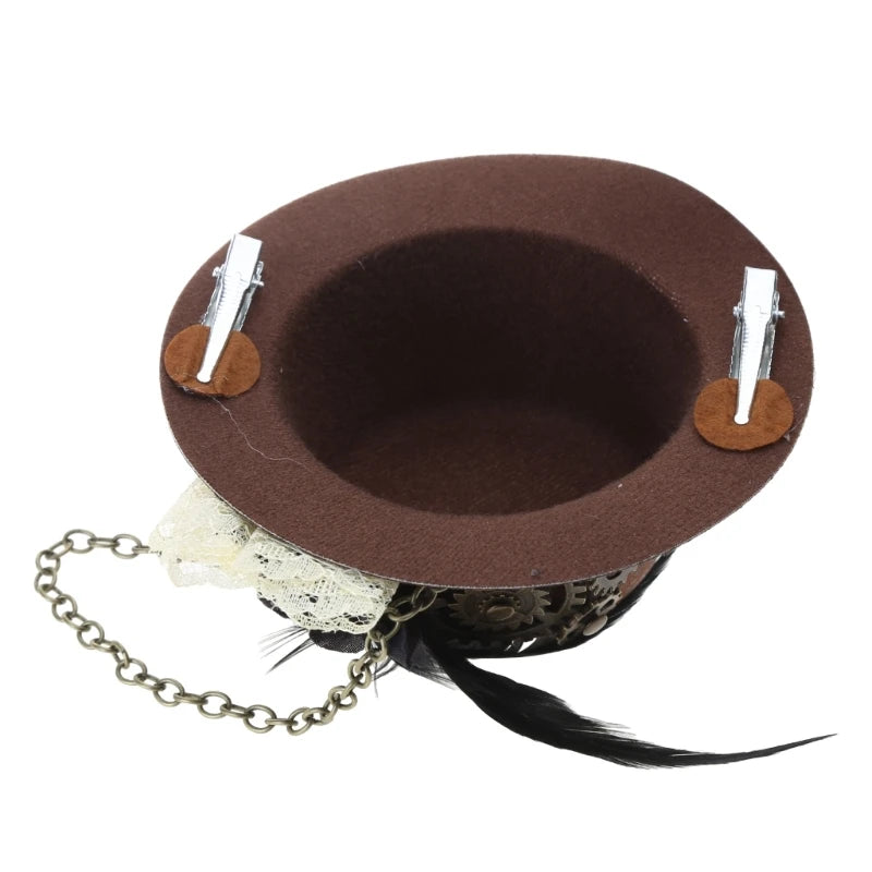 Mini Steampunk Hat Brown