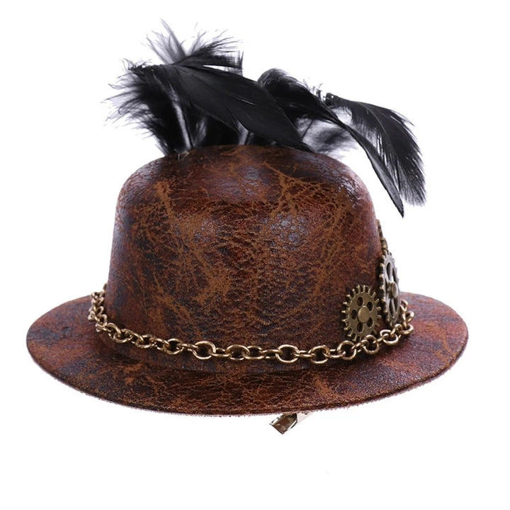Mini Steampunk Hat Leather