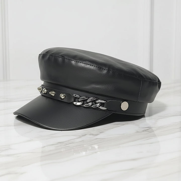 Minimalist Black Military Steampunk Hat