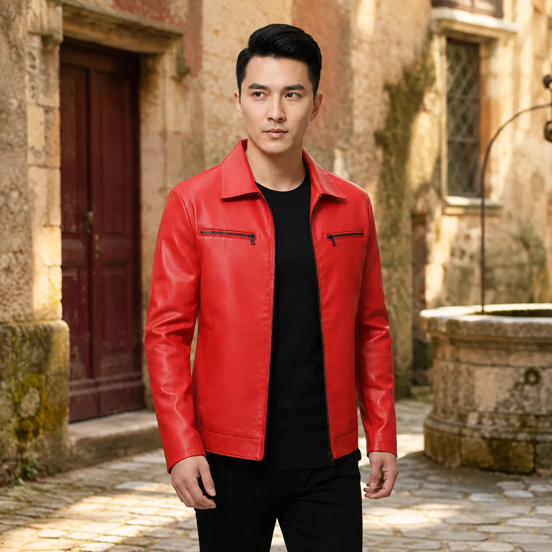 Minimalist Chic Faux Leather Steampunk Jacket