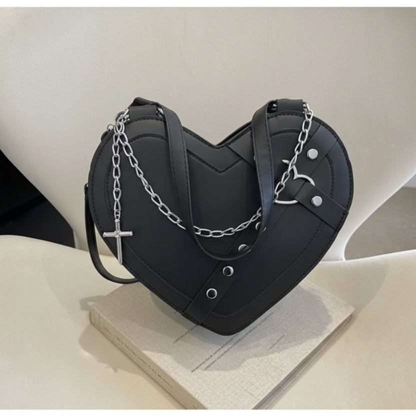 Minimalist Heart Steampunk Bag