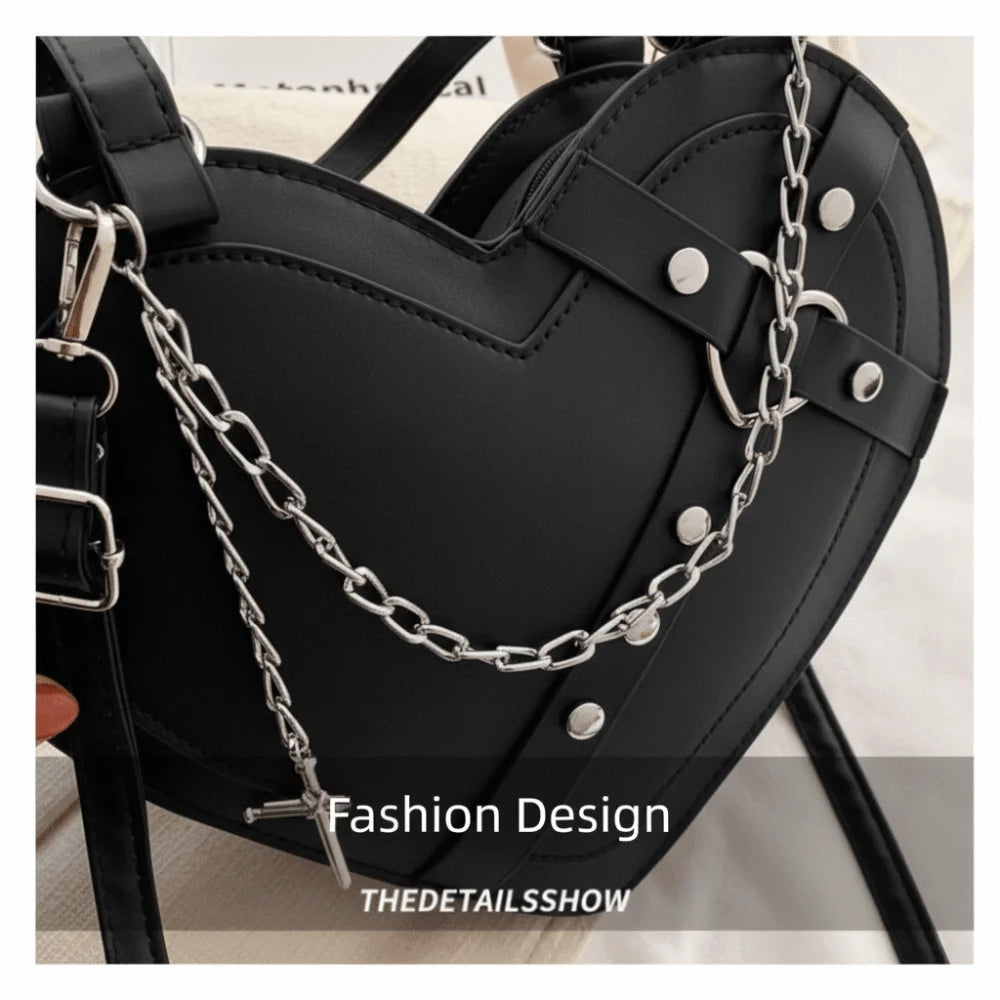 Minimalist Heart Steampunk Bag tendance