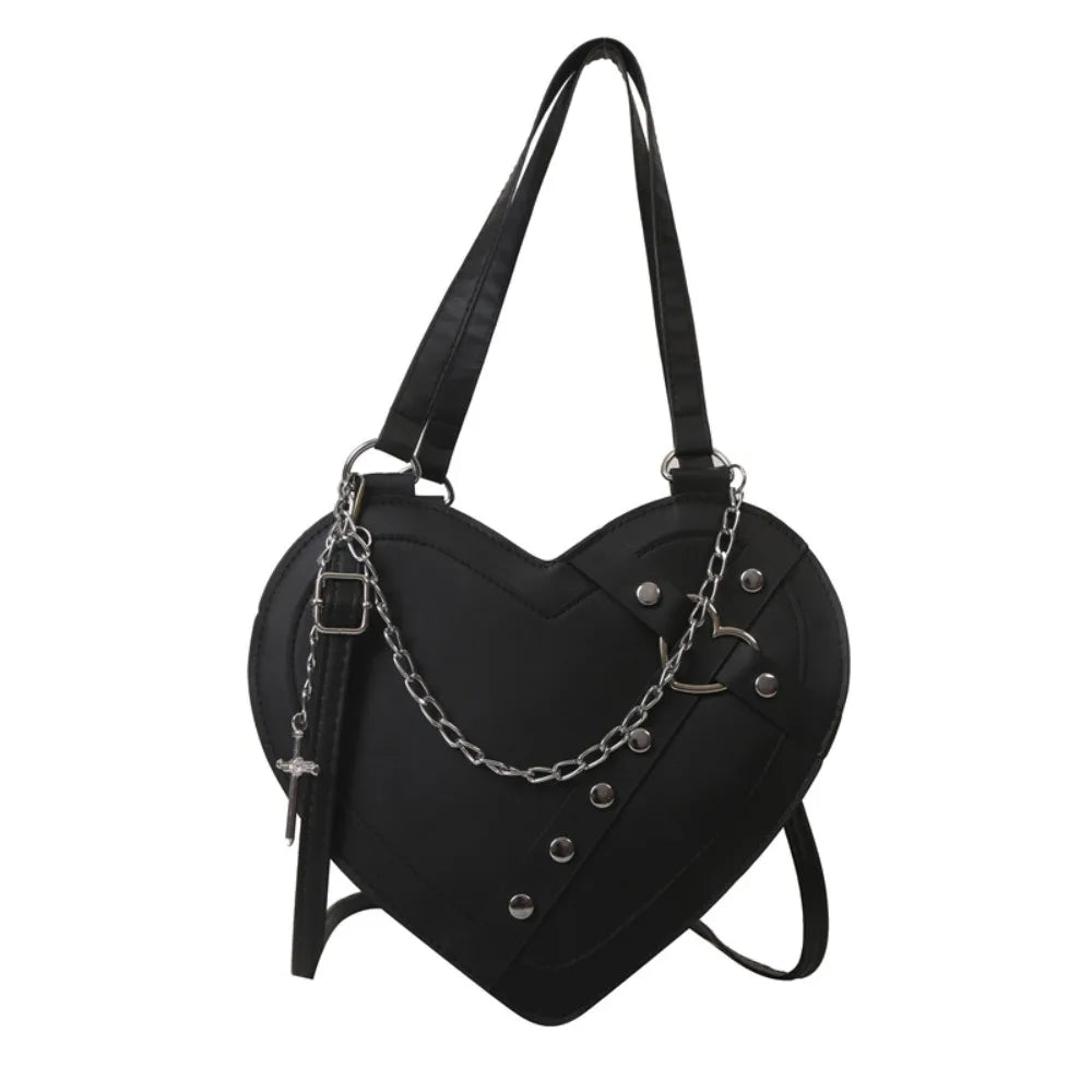 Minimalist Heart Steampunk Bag vintage