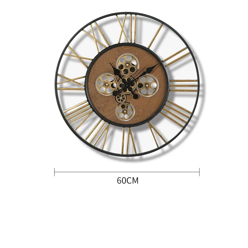 Minimalist Industrial Steampunk Clock fashion