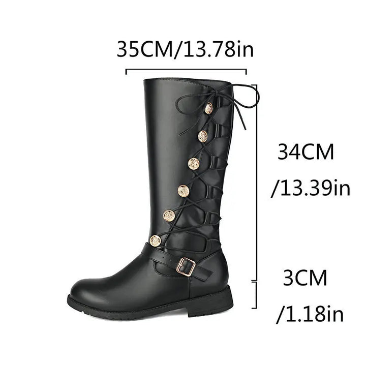 Minimalist Lace-up Steampunk Boots refined