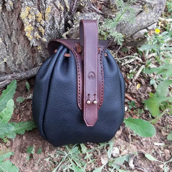 Minimalist Medieval Steampunk Bag black