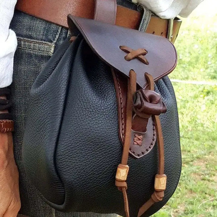 Minimalist Medieval Steampunk Bag leather