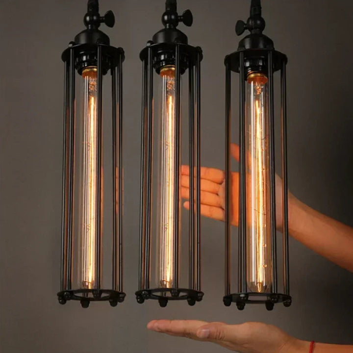 Minimalist Retro Steampunk Hanging Lamp Design