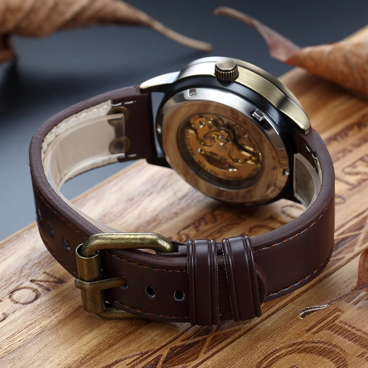Minimalist Retro Steampunk Wristwatch vintage