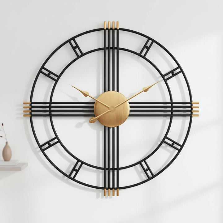 Minimalist Steampunk Iron Clock