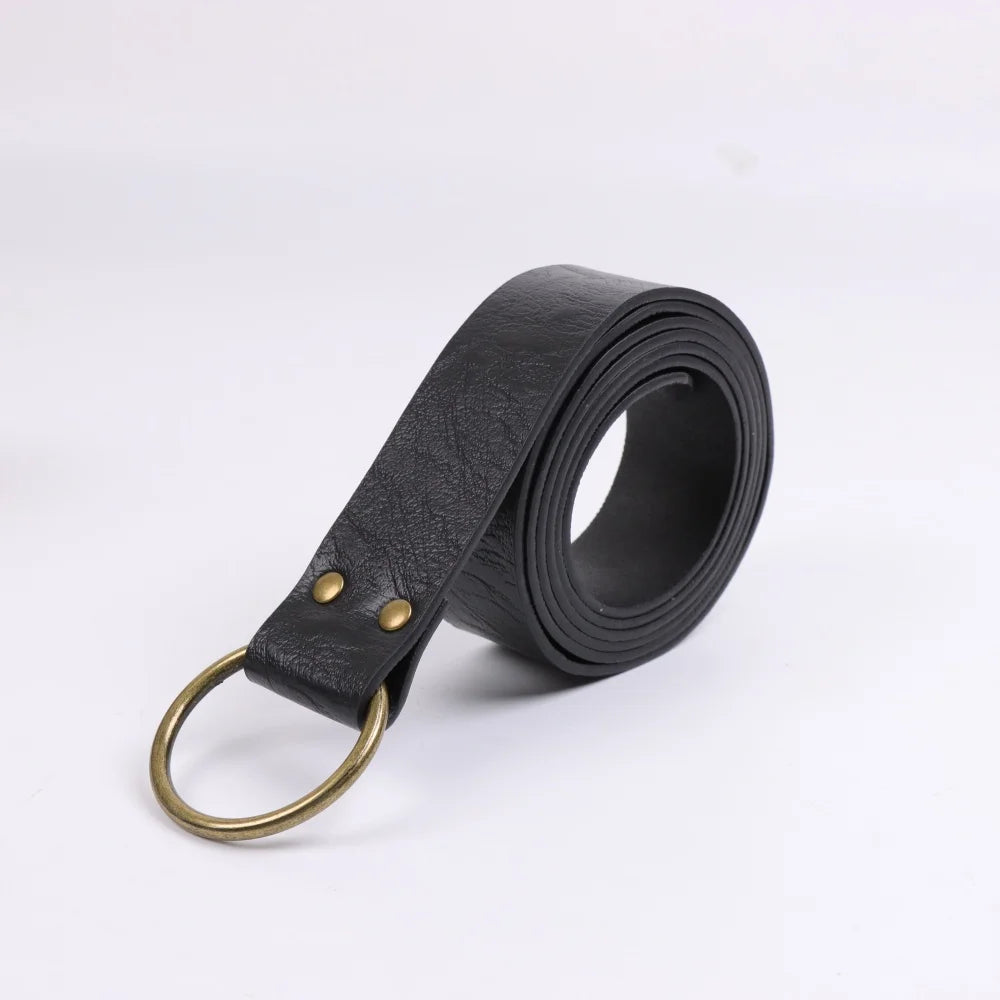 Minimalist Steampunk Leather Belt