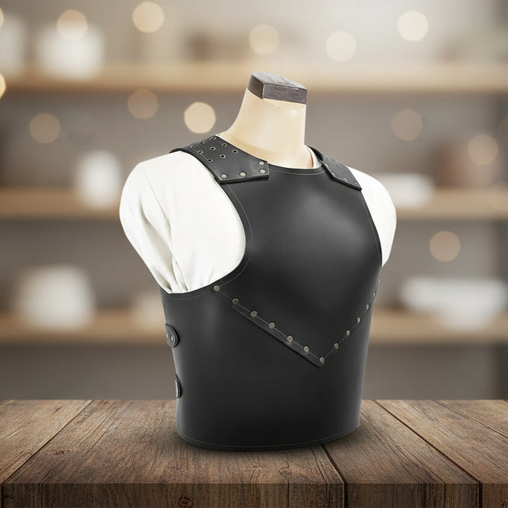 Minimalist Steampunk Leather Chest Armor