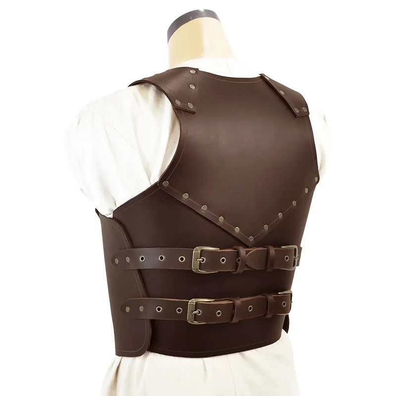 Minimalist Steampunk Leather Chest Armor chic