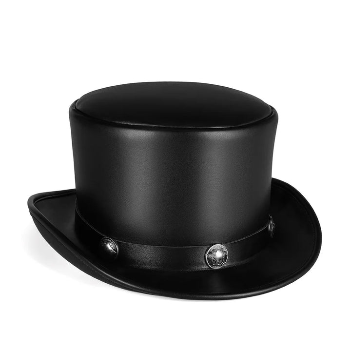 Minimalist Steampunk Leather Hat Stylish