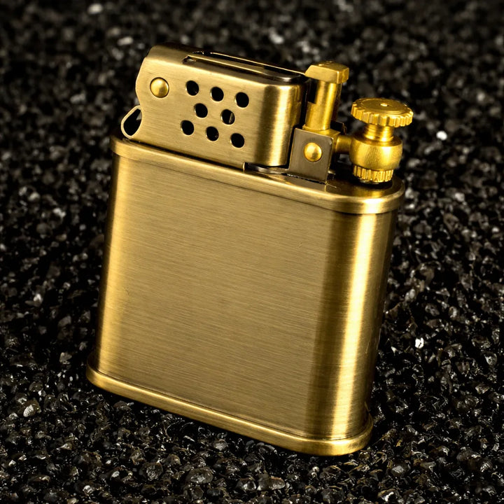 Minimalist Steampunk Lighter Design Gold