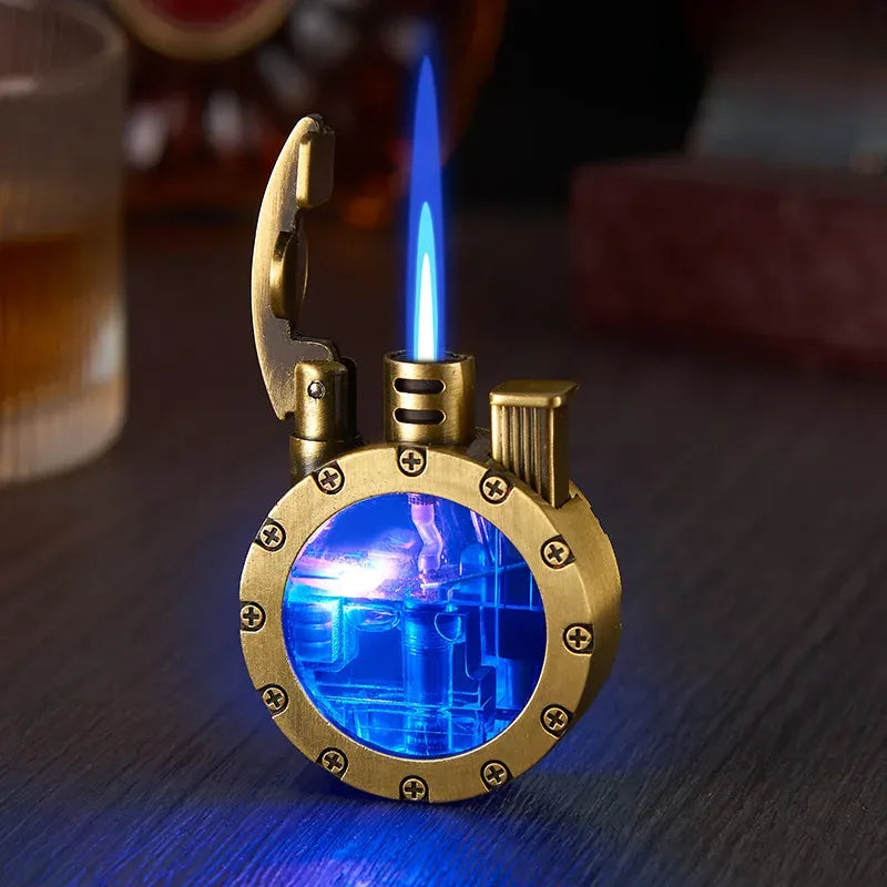 Minimalist Steampunk Lighter Gold