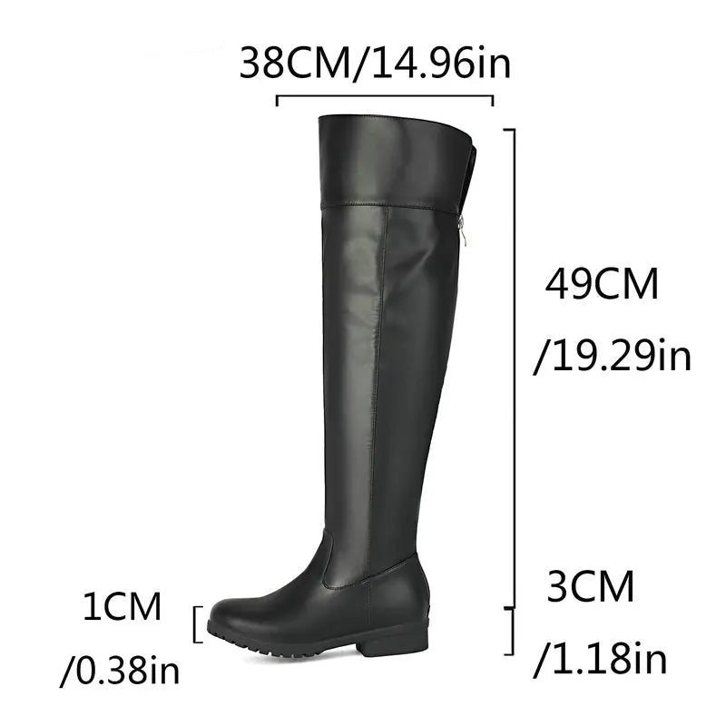 Minimalist steampunk flat boots smooth finish