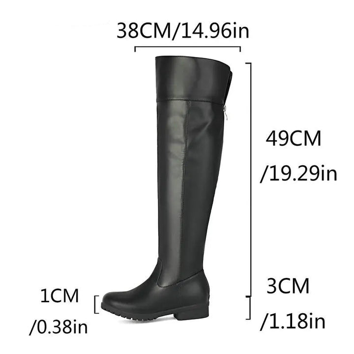 Minimalist steampunk flat boots smooth finish