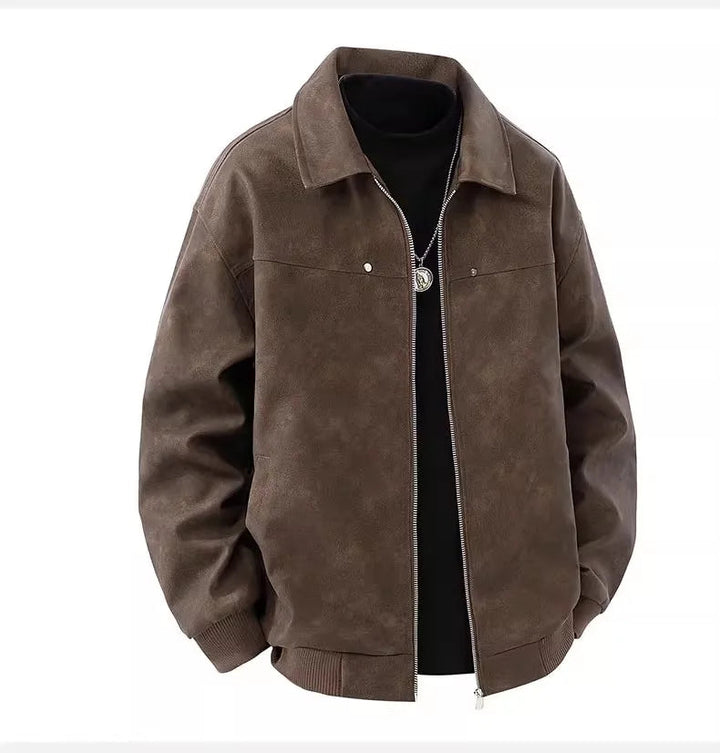 Minimalist steampunk jacket with subtle details
