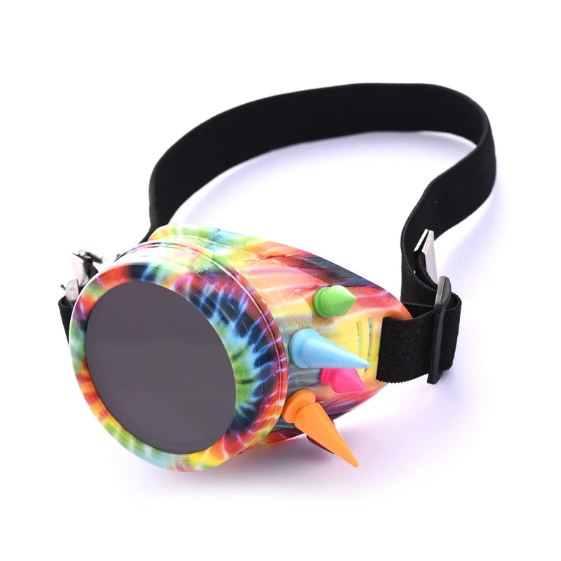 Multicolored Steampunk Goggles One-Eyed chic
