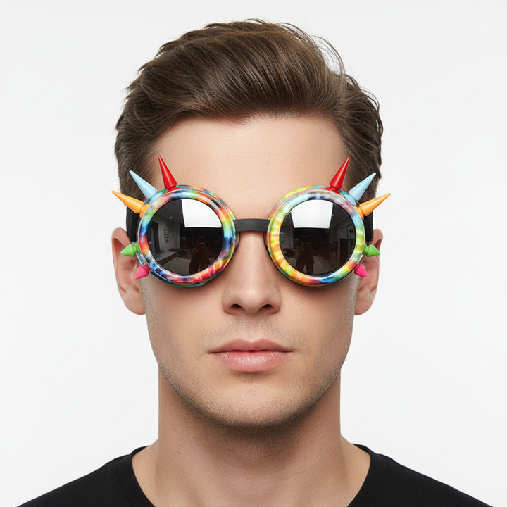 Multicolored Steampunk Goggles fashion