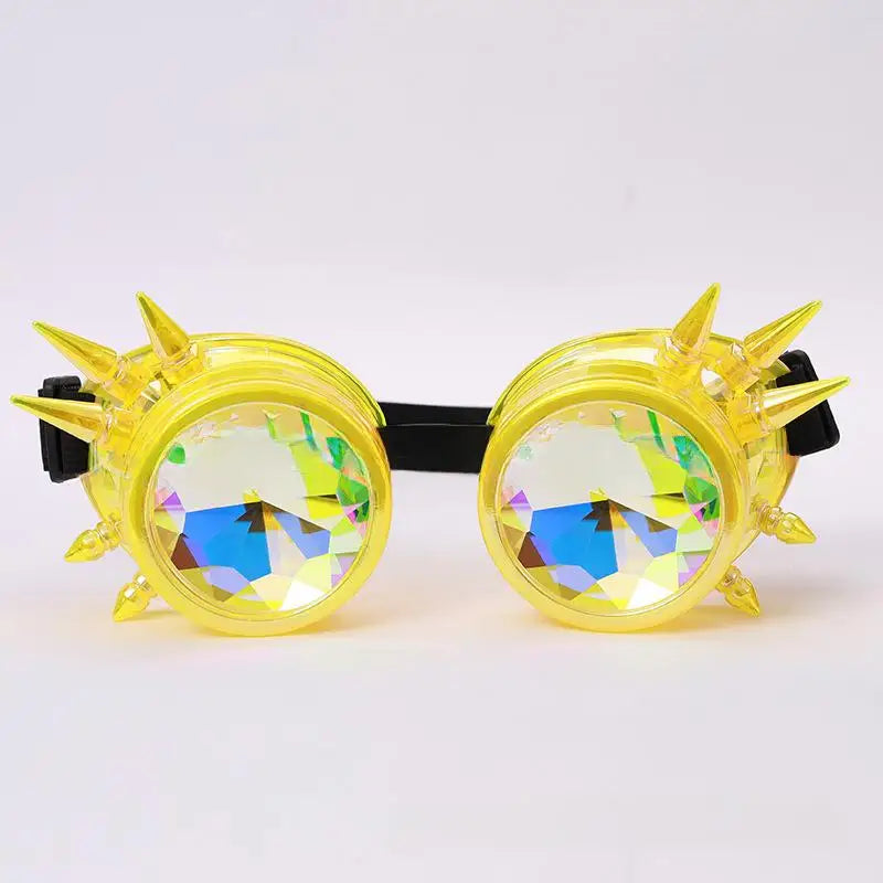 Neon Metallic Steampunk Goggles fashion