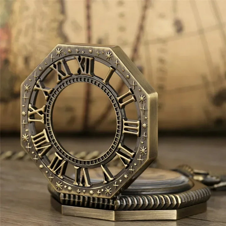 Octagonal Steampunk Pocket Watch vintage