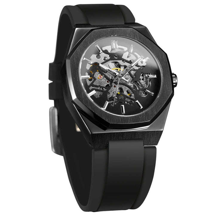 Octagonal Steampunk Watch for Men – metal case