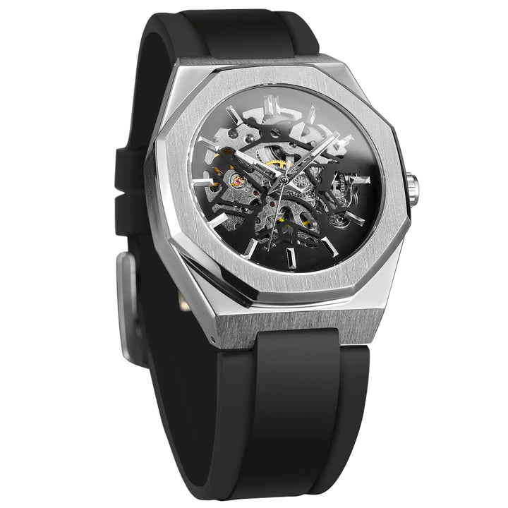 Octagonal Steampunk Watch for Men – rugged look