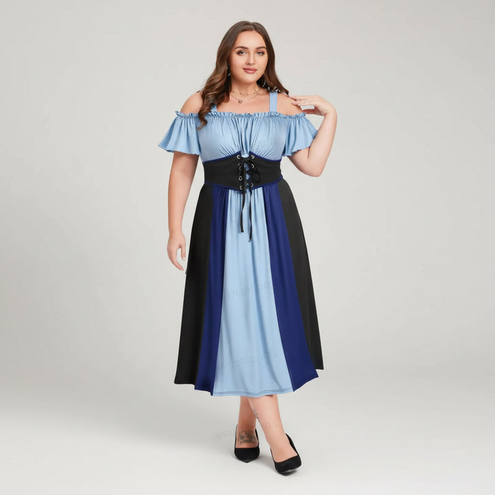 Off-the-Shoulder Steampunk Corset Dress