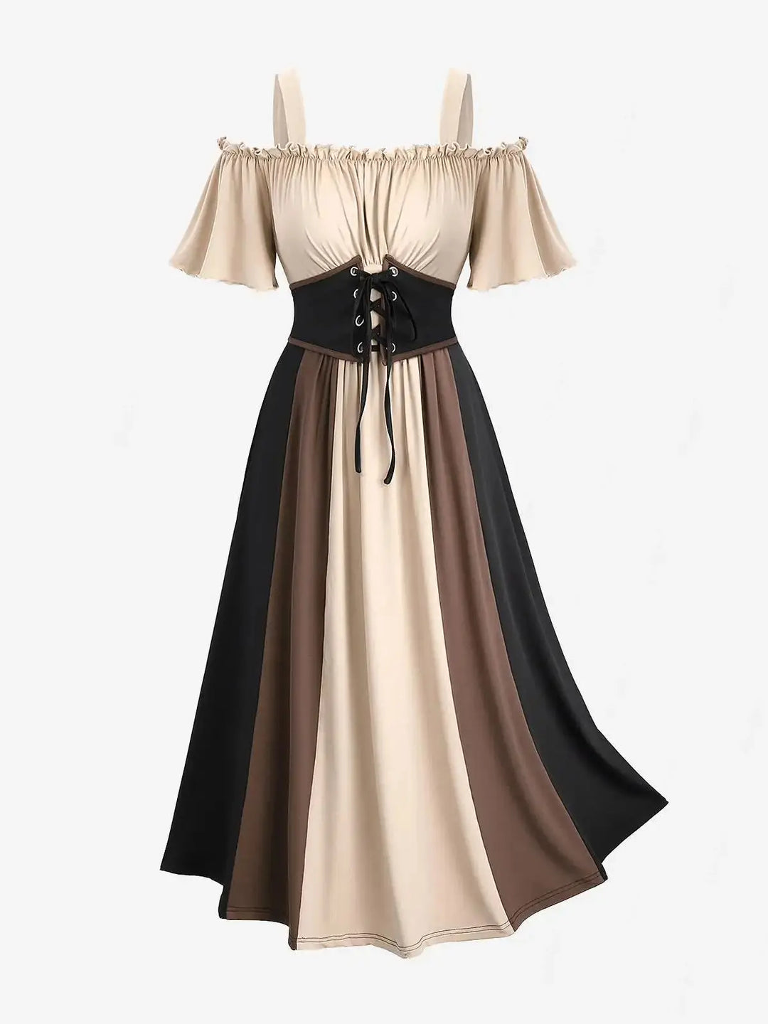 Off-the-Shoulder Steampunk Corset Dress unique