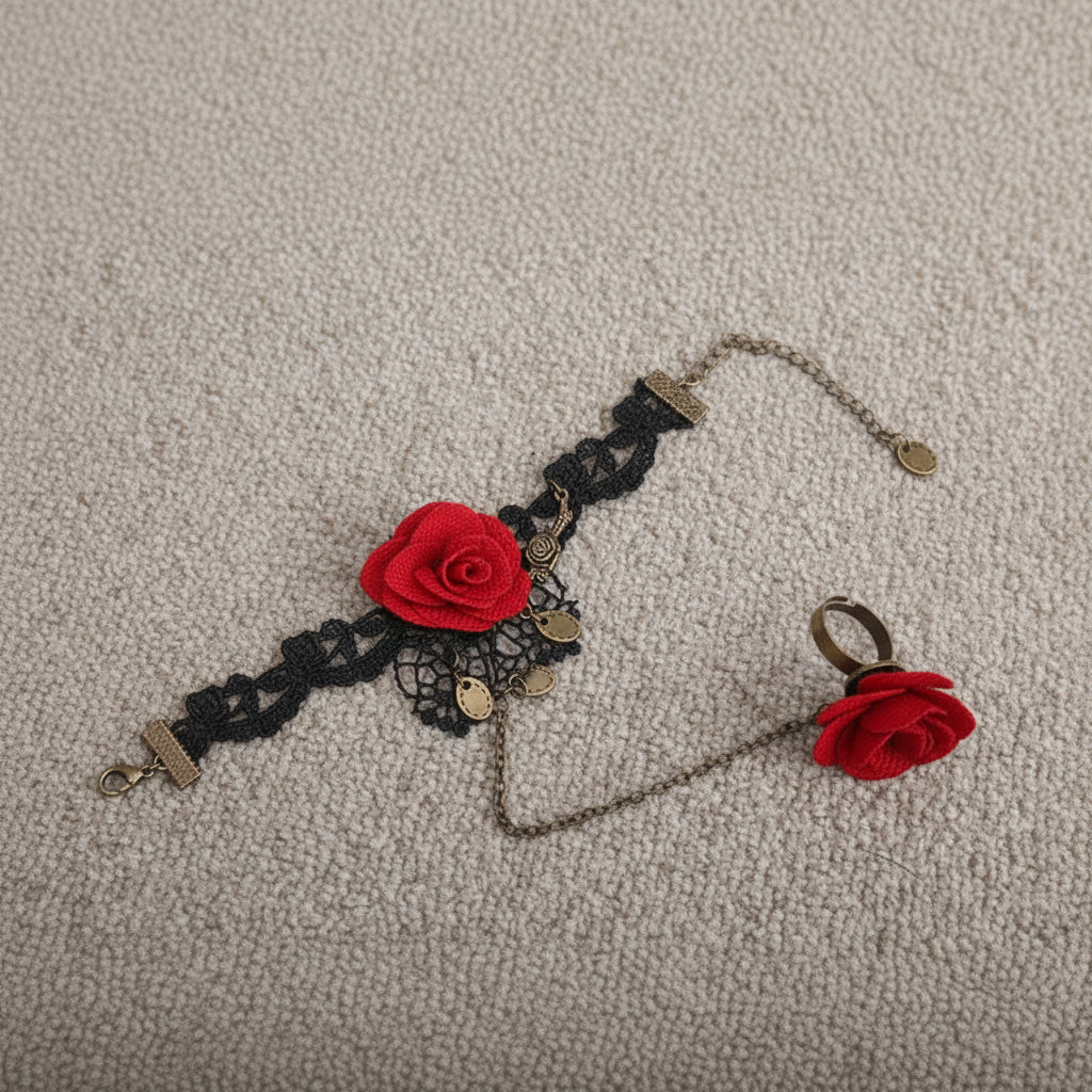 Original Floral Steampunk Bracelet