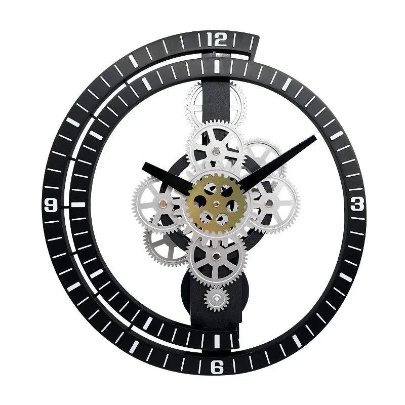 Original Retro Steampunk Clock Black