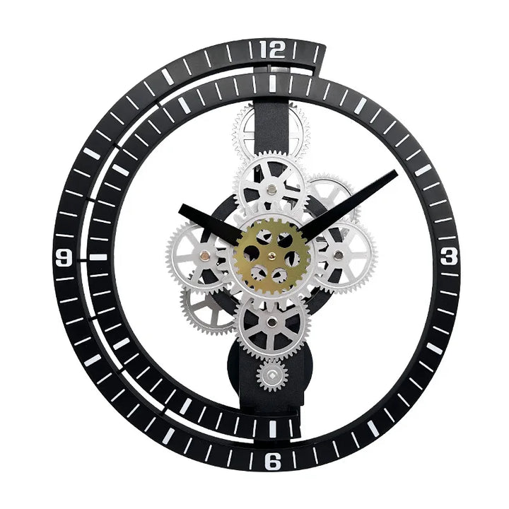Original Retro Steampunk Clock Black
