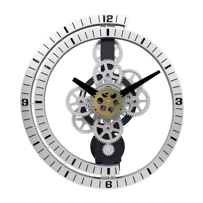 Original Retro Steampunk Clock Silver