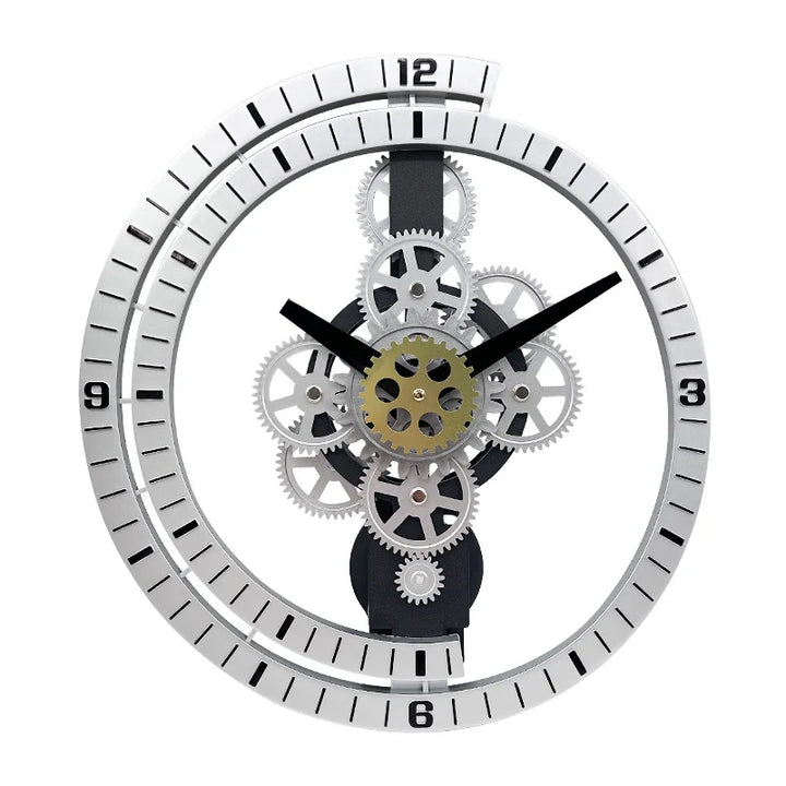 Original Retro Steampunk Clock Silver