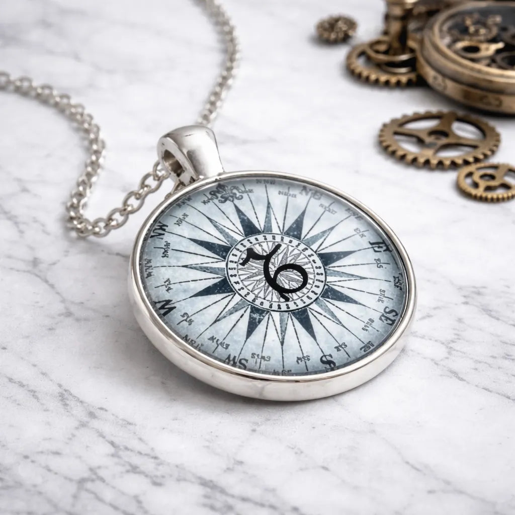 Original Steampunk Compass Pendant