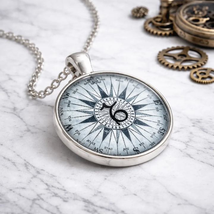 Original Steampunk Compass Pendant
